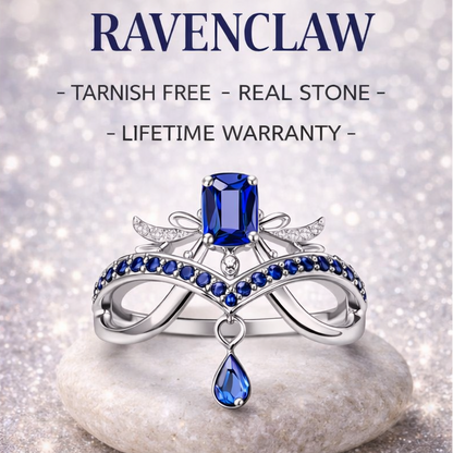 Premium Harry Potter House Adjustable Rings (REAL STONES!)